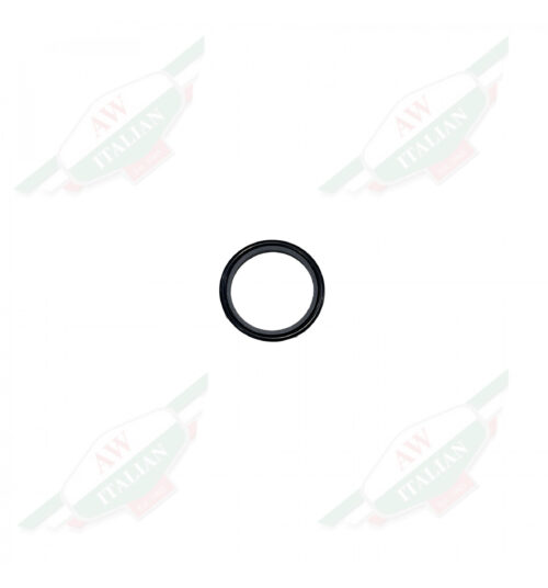 Black rubber ring on white background