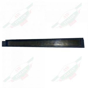 Black plastic guard with Ferrari writing on white background