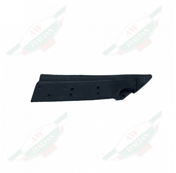 Black 4 sided object on white background