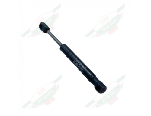 Black skinny plastic rod on white background