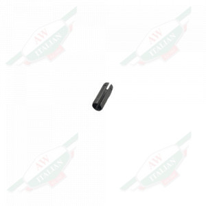 Silver metal hollow cylinder on white background