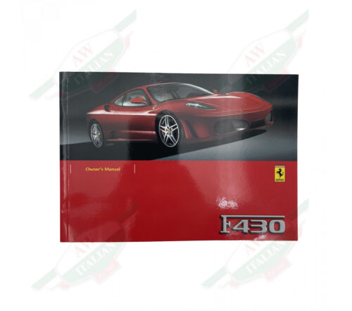 Square red thin book on white background