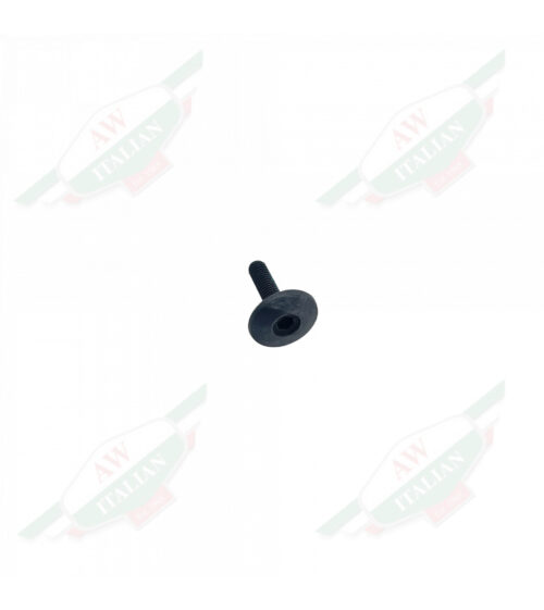 Black metal mushroom shaped object on white background