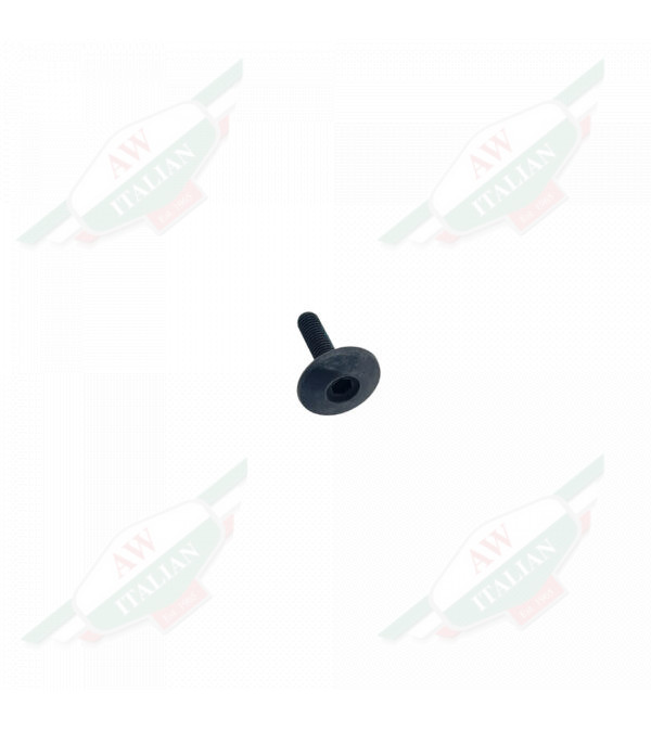 Black metal mushroom shaped object on white background