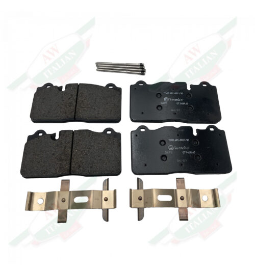 Black metal rectangles with pins and brackets on white background