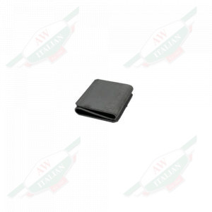 grey metal square on white background