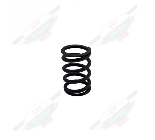 Black metal spiral cylinder on white background