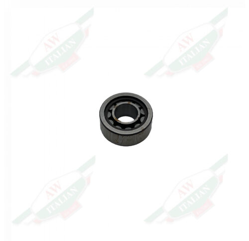 Silver metal circle with hole in the middle on white background