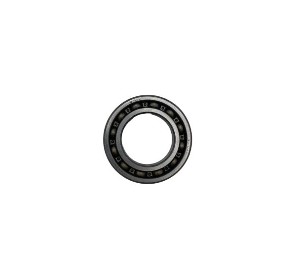 Silver metal ring on white background