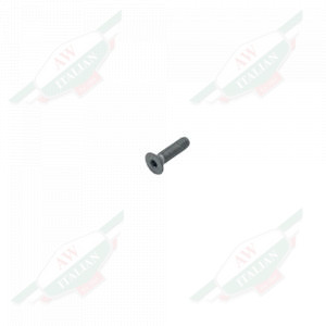 Silver metal bolt on white background