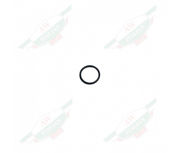 Black rubber circle on white background