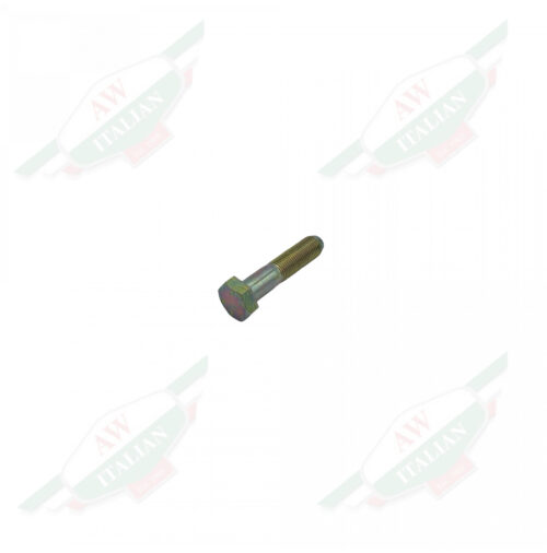 Silver metal bolt on white background