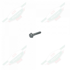 Silver metal threaded bolt on white background