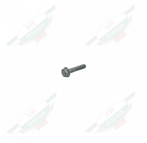 Silver metal threaded bolt on white background