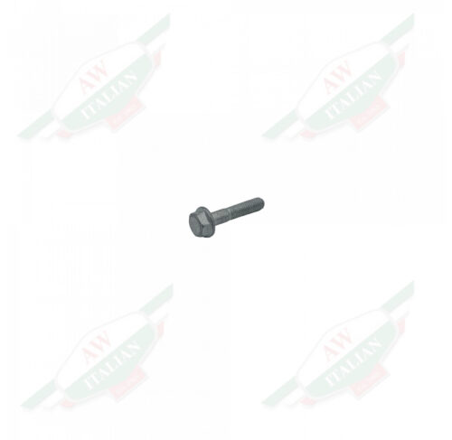 Silver metal threaded bolt on white background