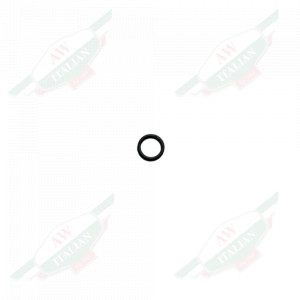 Black rubber ring on white background