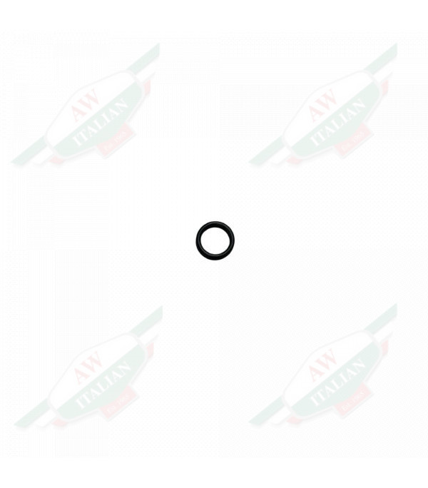 Black rubber ring on white background