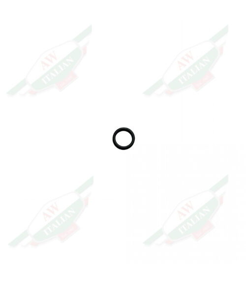 Black rubber ring on white background