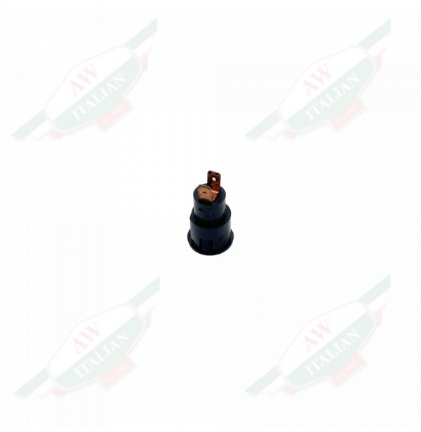 Black plastic object on white background