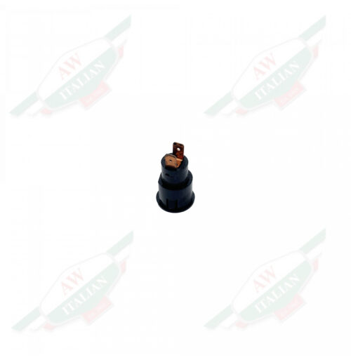 Black plastic object on white background