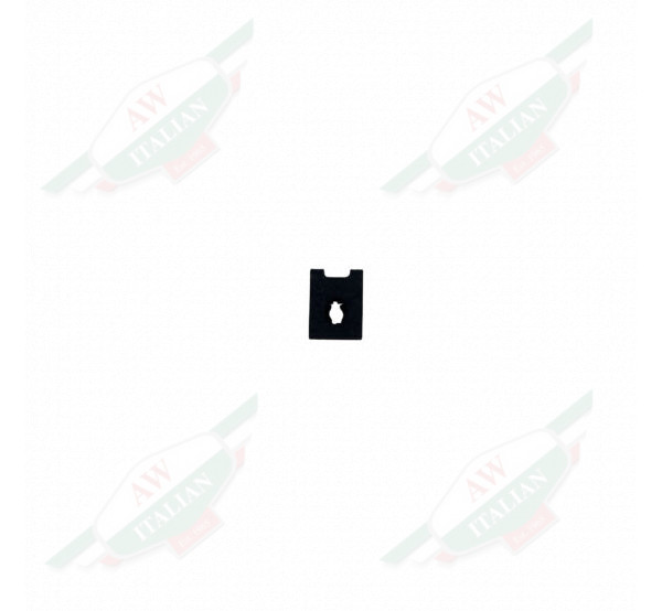 Black Metal square on white background