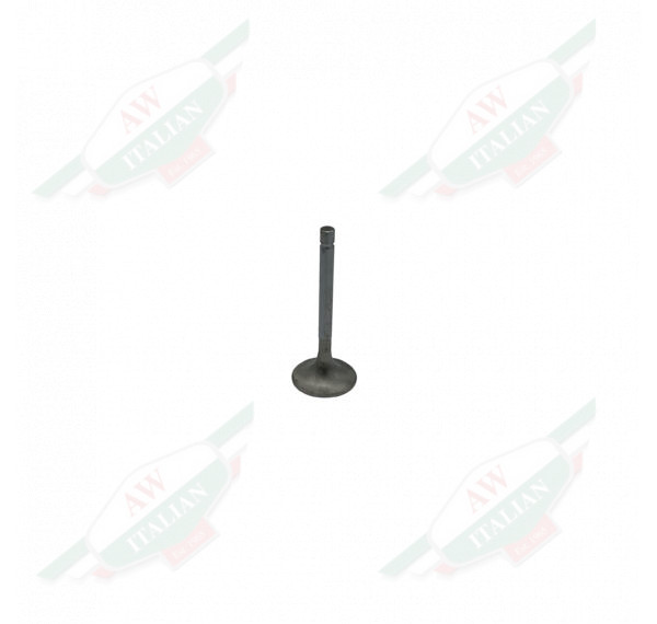 Thin silver metal rod with circular platform at the base on white background