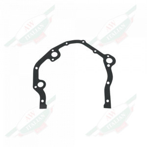 Thin black horse shaped gasket on white background