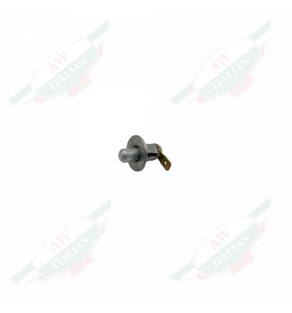 Grey metal object on white background