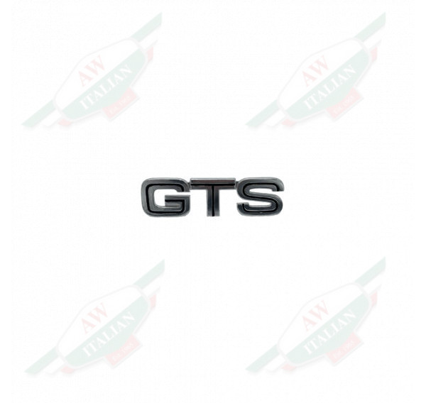 Silver lettered badge on white background