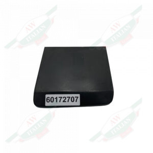 Black metal square on white background