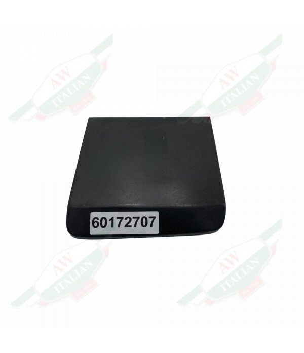 Black metal square on white background