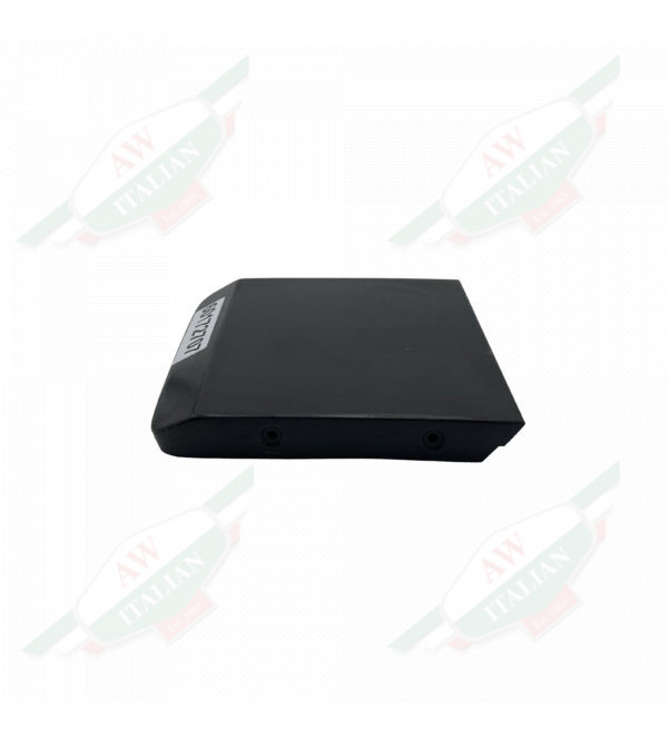 Black metal square on white background