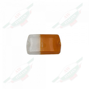 White an orange plastic rectangle on white background