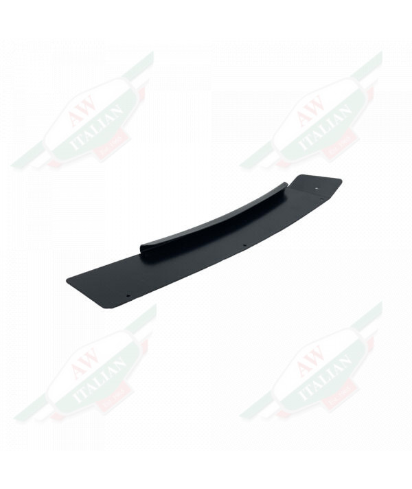 Black metal rectangle on white background