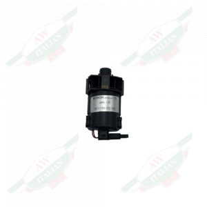 Black plastic object on white background