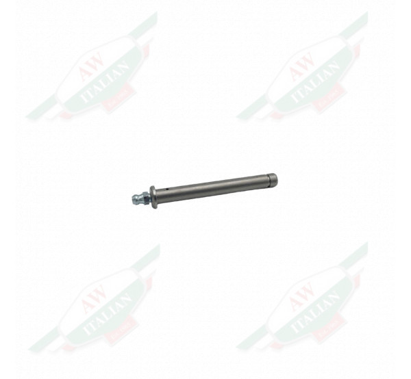 Silver metal rod on white background