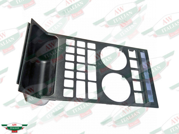 ferrari 146375 black plastic center console plate trim with holes