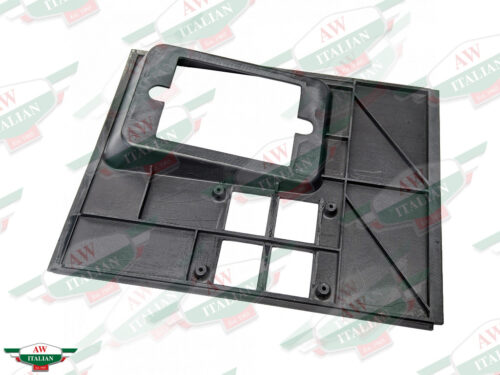 ferrari 147111 black plastic center console plate trim with square holes