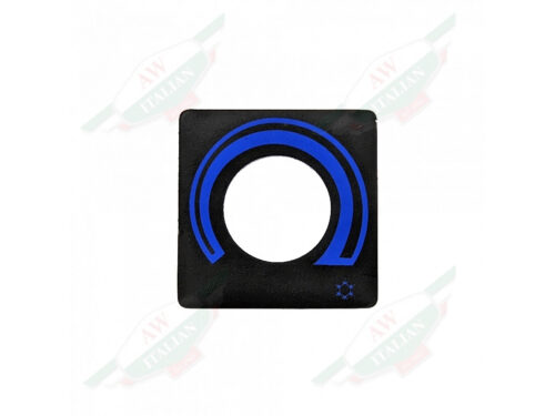 Black flat square with hole in the middle on white background