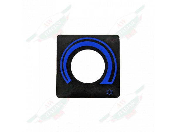 Black flat square with hole in the middle on white background