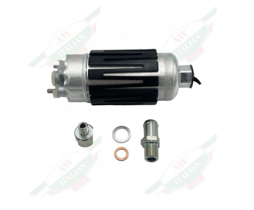 black and grey fuel pump on white background