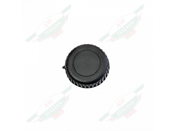 ferrari 61808000 round black plastic knob with pointer