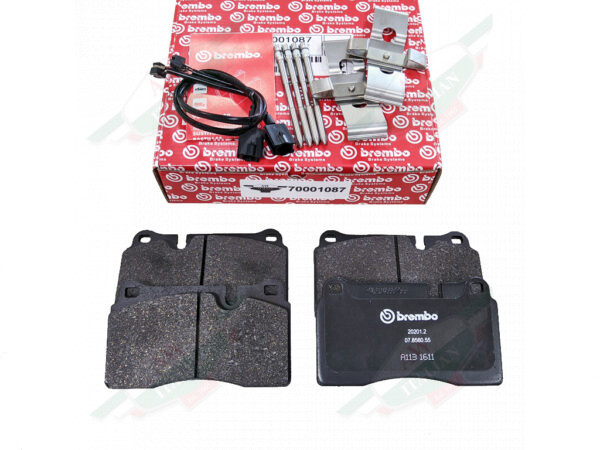 ferrari 70001087 brembo brake pads black with red box