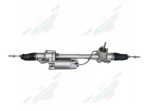 maserati 670106621 steering rack metal with black boots and electric motor