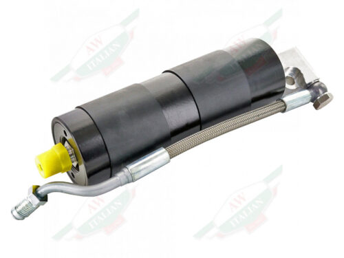 ferrari 179143 upgraded f1 pump accumulator black cylinder with braided steel line and yellow cap