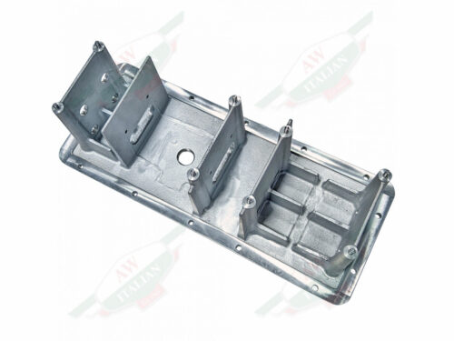 ferrari 107875 oil pan aluminum rectangle with fins
