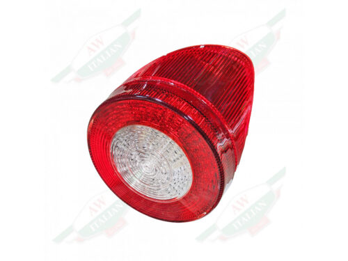 ferrari 269047 red and clear circular tail light lense