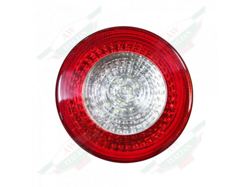 ferrari 269047 red and clear circular tail light lense