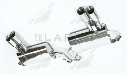 ferrari LA0128SRS stainless exhaust muffler with 4 round tips