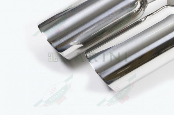 ferrari LA0128SRS stainless exhaust muffler with 4 round tips